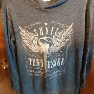 Maurices Gray Nashville Graphic Sweater